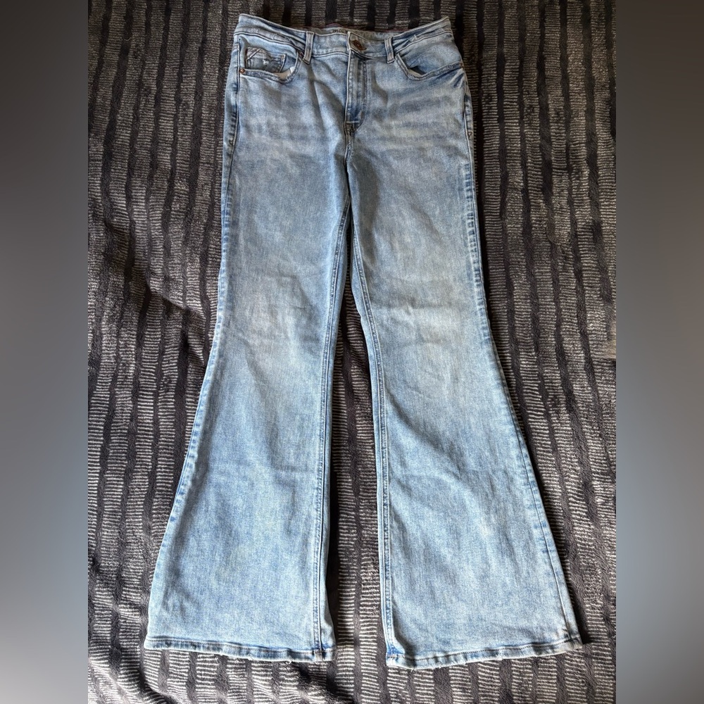 Classic Light Blue Flare Jeans